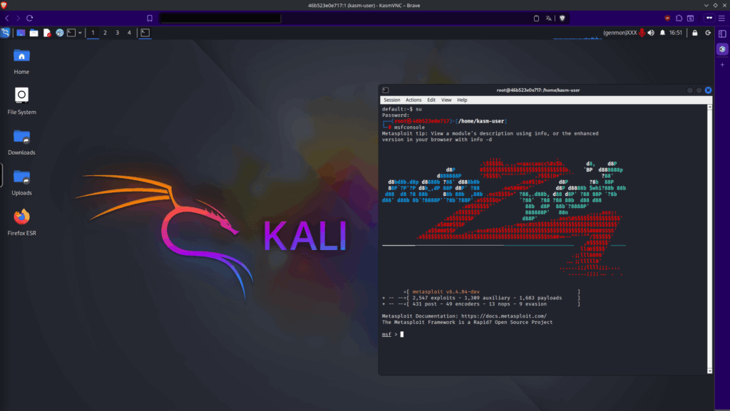 utiliser kali linux via un navigateur grâce à abi
